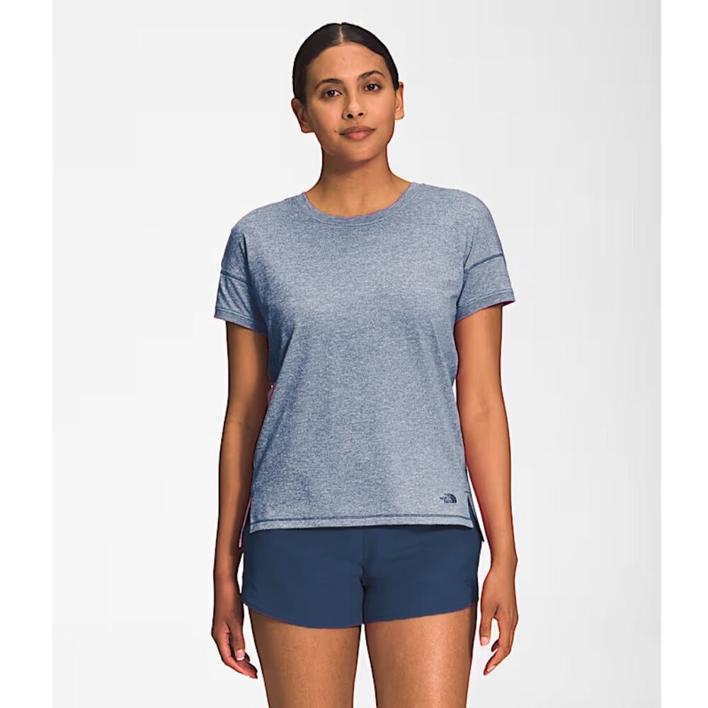 The North Face Women's EcoActive Dawndream Relaxed Short Sleeve Shirt Lapis Blue - Picture 1 of 10